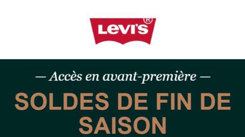 Aujourd'hui Code Promo Levi’s Soldes