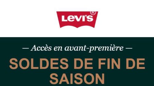 Aujourd'hui Code Promo Levi’s Soldes