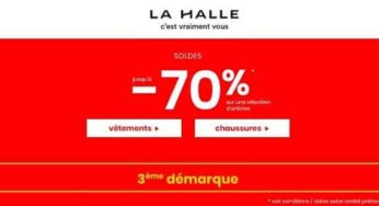 Encore plus de produits démarqués pour la 3ème démarque des Soldes La Halle