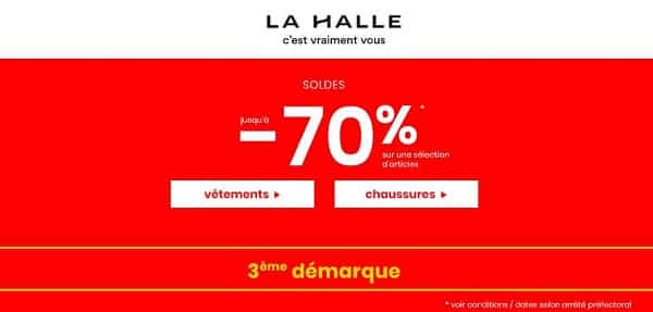 Encore Plus De Produits Démarqués Pour La 3ème Démarque Des Soldes La Halle