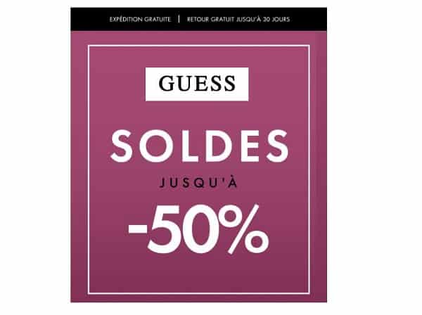 Lancement Des Soldes Guess Avec Des Remises Jusqu’à 50%