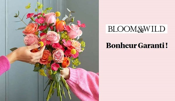 Livraison de fleurs pas cher avec Bloom & Wild ! code promo -30% & livraison  gratuite