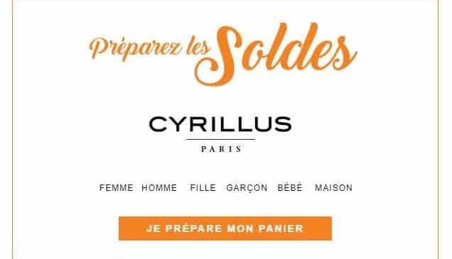 Préparez Les Soldes Cyrillus ! Articles Et Prix Soldés Visibles