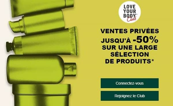 Vente Privée The Body Shop : -30%, -50% et -70% sur une large sélection de produits