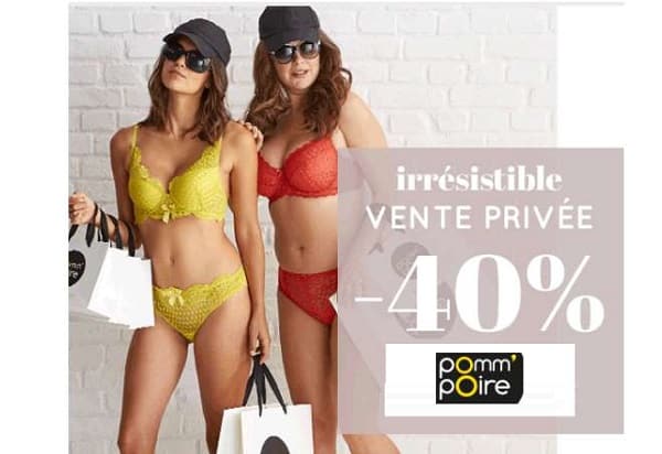 Vente Privée de pré-soldes Pomm’Poire = 40% de remise sur une large sélection