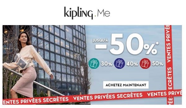 Ventes Privées Kipling Pré Soldes