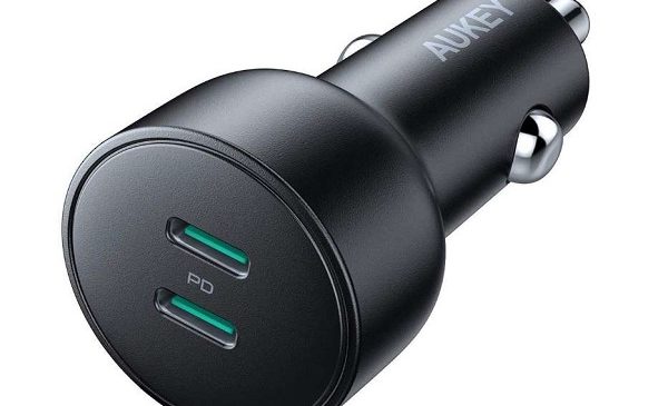 Chargeur Voiture Double Usb C Power Delivery 3.0 Aukey Cc Y10