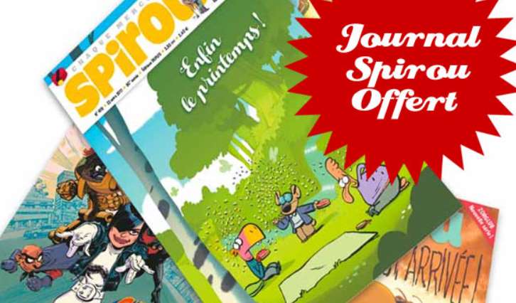 1 Journal Spirou gratuit pour l’achat d’1 BD (quelques soit le montant et titre) sur BDfugue