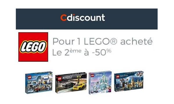 1 Boite De Lego Achetée = La Seconde à Moitié Prix Sur Cdiscount