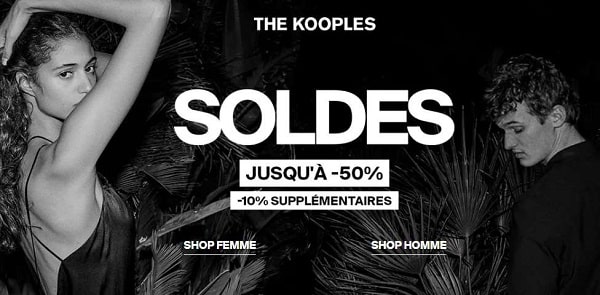 10% remise supplémentaire sur la dernière démarque the kooples