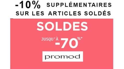 10% Supplémentaire Sur Tous Les Articles Démarqués Pour Les Dernières Heures Des Soldes Promod