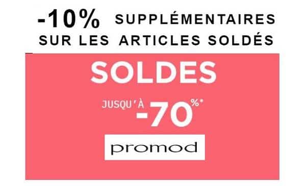 10% Supplémentaire Sur Tous Les Articles Démarqués Pour Les Dernières Heures Des Soldes Promod