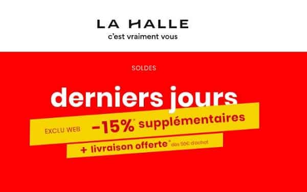 15% En Plus Sur Les Articles Des Soldes Sur La Halle