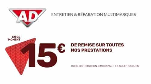 15€ De Reduction Sur Une Prestation Dans Un Garage Ad
