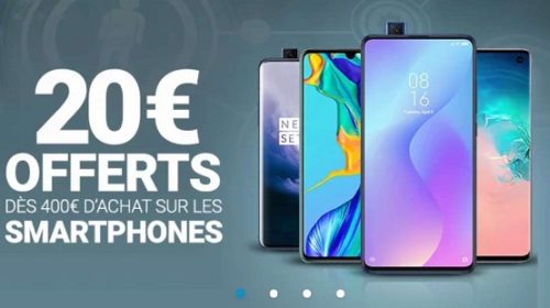 20€ De Remise Sur Les Smartphones Vendus Par Rue Du Commerce