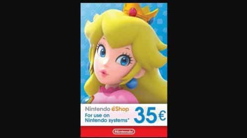 Offre Carte Nintendo Eshop Prépayée 35€ Moins Chere