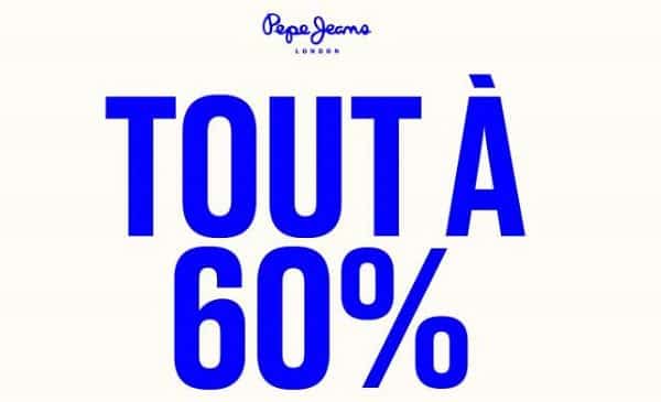 Tout à 60% Pour Les Derniers Jours Des Soldes Pepe Jeans