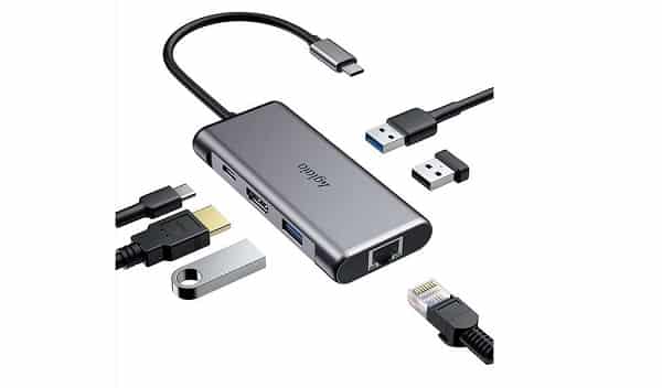 adaptateur HUB USB-C 6 en 1 Aglaia AG-H10 