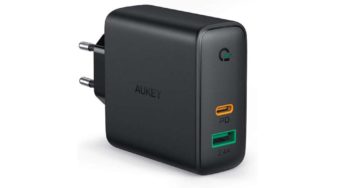 28,99€ chargeur mural USB C et USB 60W Aukey PA-D3 (Power Delivery & Dynamic Detect)