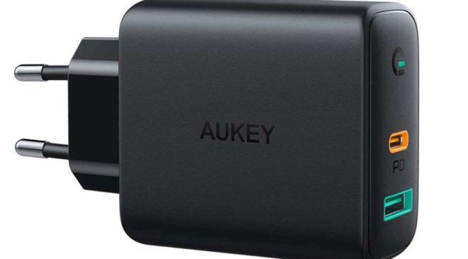 Chargeur Usb Power Delivery 30w (ports Usb C & Usb A) Dynamic Detect Aukey Pa D1