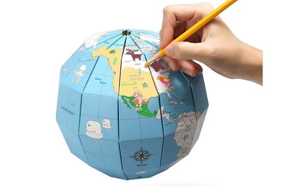 Globe Terrestre éducatif En Papier à Faire Soit Même Meco Eleverde