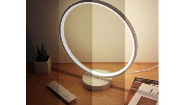 Lampe De Chevet Anneau Led Aukey Avec Télécommande