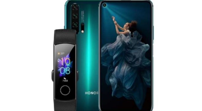Smartphone Honor 20 Pro (8go+256go) Et Bracelet Connecté Honor Band 5 Gratuit