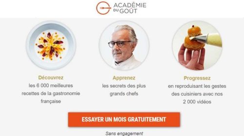 1 Mois D'abonnement Au Site L'académie Du Goût Gratuit