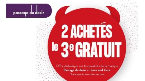 2 Produits Passage Du Désir Achetés = Le Troisième Offert