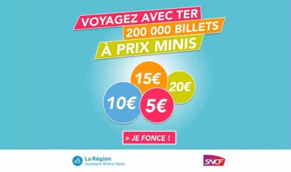 200 000 Billets De Train Ter Auvergne Rhône Alpes à Prix Minis