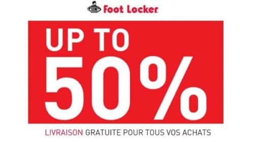 50% De Remise Sur Foot Locker + Livraison Domicile Gratuite