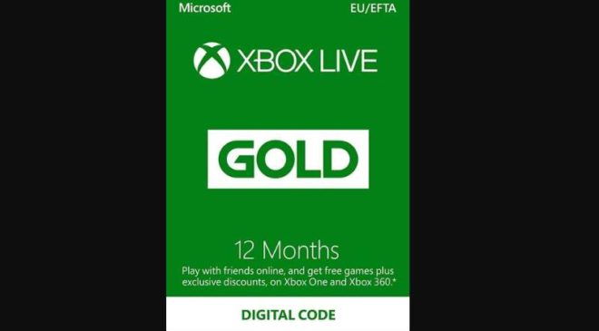 Abonnement Xbox Live Gold 12 Mois Pas Cher