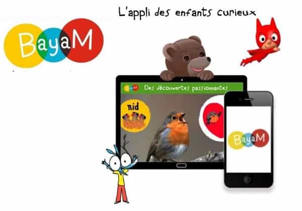 Bayam est offert le temps du confinement : Application pour les enfants de 3 à 10 ans de Bayard Jeunesse et Milan Jeunesse