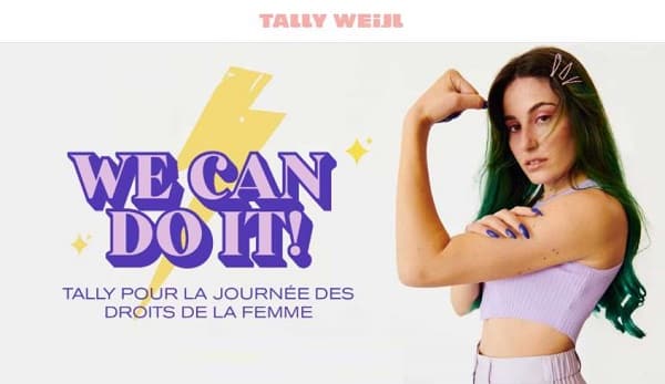 Celebrating Women Tally Weijl = 20% de remise sur tous les articles (hors promo) pour la journée de la femme