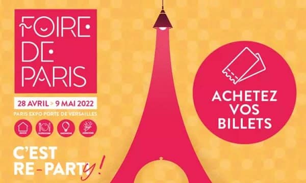 Entrée Foire de Paris 2022 moitié prix