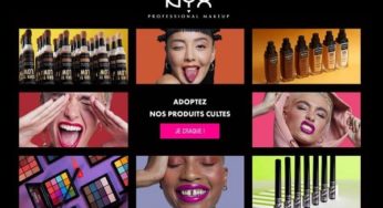 Livraison domicile gratuite sur NYX Cosmetics dés 1€ seulement