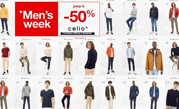 Livraison Gratuite Sans Minimum Sur Celio Et Offre Men’s Week