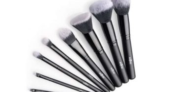 Lot de 8 pinceaux de maquillages professionnels Anjou à seulement 7,33€ (avec sacoche de rangement)
