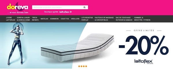 Offre Matelas Doreva : 20 % de réduction sur toute la gamme LATTOFLEX