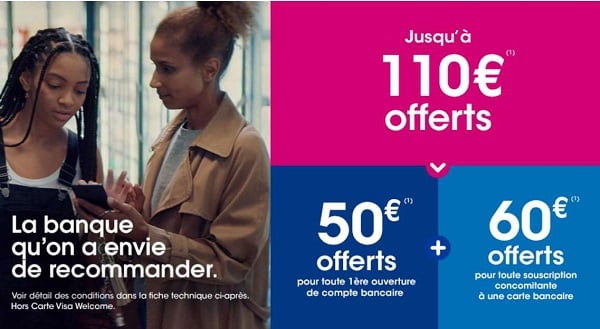 Ouverture D’un Compte Avec Cb Chez Boursorama 110€ Offerts