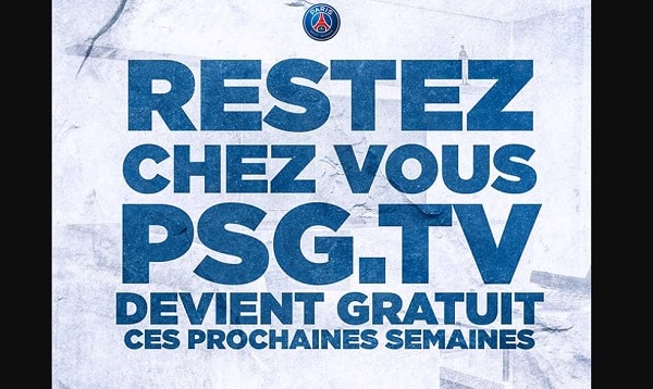 Psg Tv Offre Le Contenu Premium Gratuitement Pendant La Période De Confinement