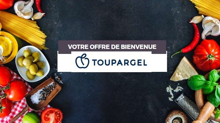 Toupargel vous livre chez vous surgelés, produits frais, épicerie, fruits et légumes, hygiène et autres et vous offre 10€ sur votre 1er commande