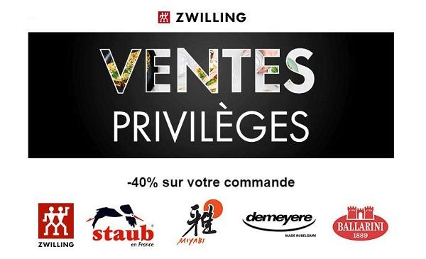 Vente Privée Zwilling 40% De Remise Sur Tout Le Site