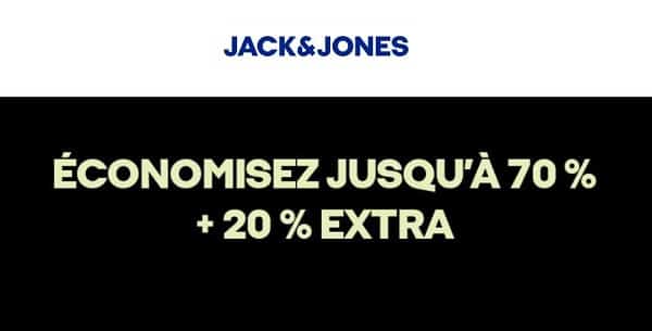 FLASH ! jusqu’à -70% sur Jack & Jones + 20% de remise supplémentaire (jusqu’à dimanche)