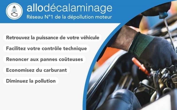 60% de remise sur le décalaminage de votre moteur avec Allo Décalaminage (valable dans 400 garages en France)