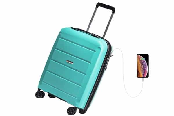 Valise Rigide Légère 32l Reyleo 8 Roulettes Multidirectionnelles, Serrure Tsa Et Port Usb