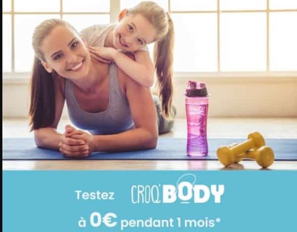 1 mois abonnement gratuit de coaching de sport Croq’Body by Croq’kilos (ou -50% sur votre abonnement)