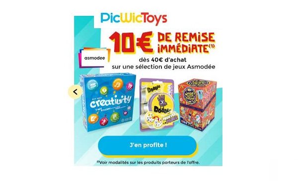 10€ De Remise Immédiate Sur Les Jeux Asmodée Dès 40€ D'achat