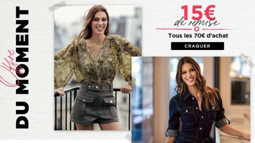 15€ De Remise Tous Les 70€ D’achat Sur Morgan