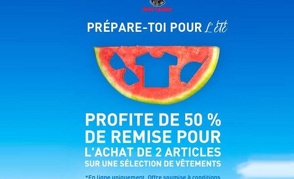 2 Vêtements Achetés = 50% De Remise Sur Foot Locker